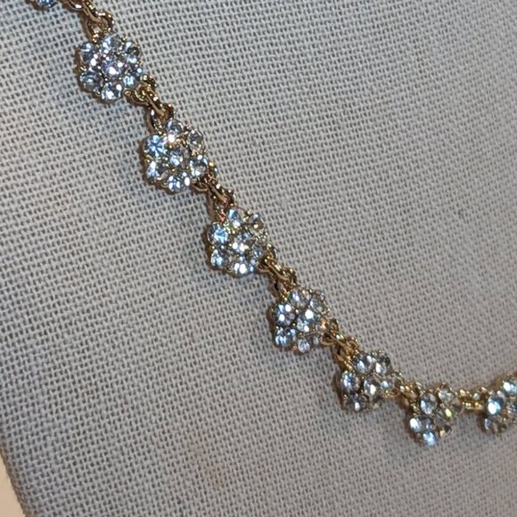 J.Crew Factory Crystal Flower Necklace - Picture 7 of 7